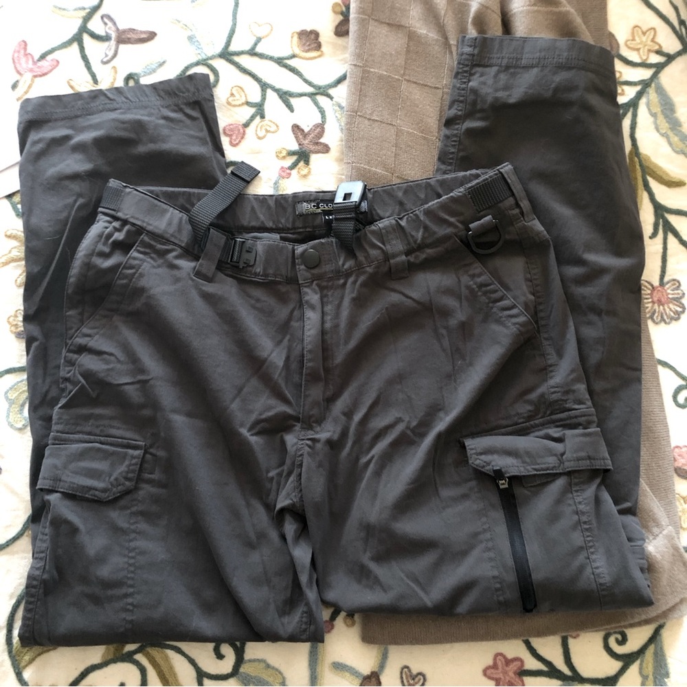NWOT Men’s Convertible Hiking Grey Pants/shorts Lx32